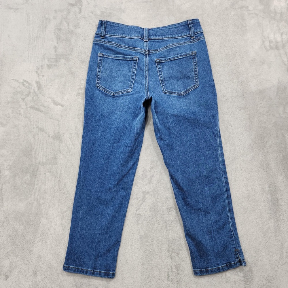 Maurices Jeans Womens 6 SHORT Blue Mid Rise Slim Straight Ankle Original Stretch - Picture 5 of 15